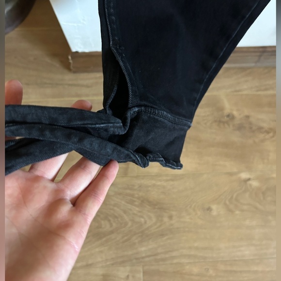 AMO Tie Ankle Jean Black Magic size 28 - Picture 8 of 12